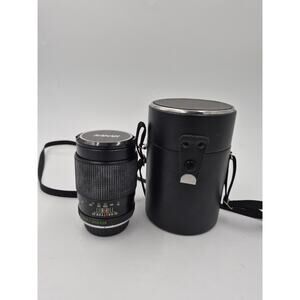 Vintage SAKAR 135mm Manual Telephoto Lens. f2.8 Minolta MC Mount With Case